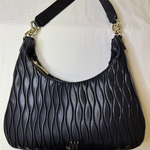 Jason Wu Black Quilted Shoulder Bag with Gold Hardware‎